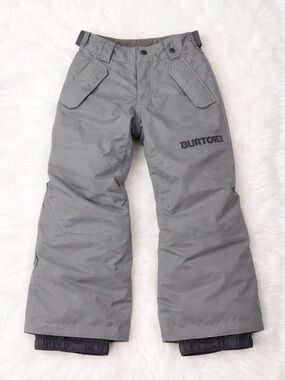 Burton Snow Pants Gray Waterproof Insulated‎ Room To Grow Youth XS